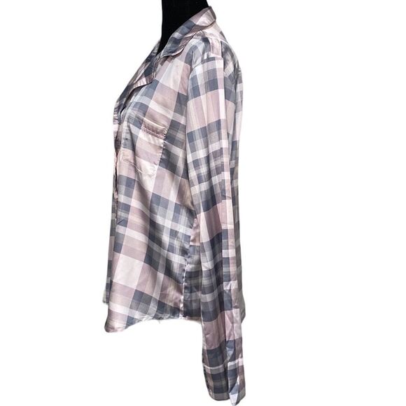 Victoria’s Secret Button Up Plaid Pajama Top - Picture 3 of 7